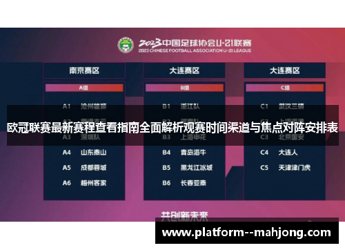 欧冠联赛最新赛程查看指南全面解析观赛时间渠道与焦点对阵安排表 欧冠联赛最新赛程查看指南全面解析观赛时间渠道与焦点对阵安排表